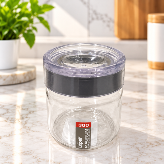 Lapet Magnum 300 ml Stackable Jar – Premium Airtight Lid for Everyday Freshness