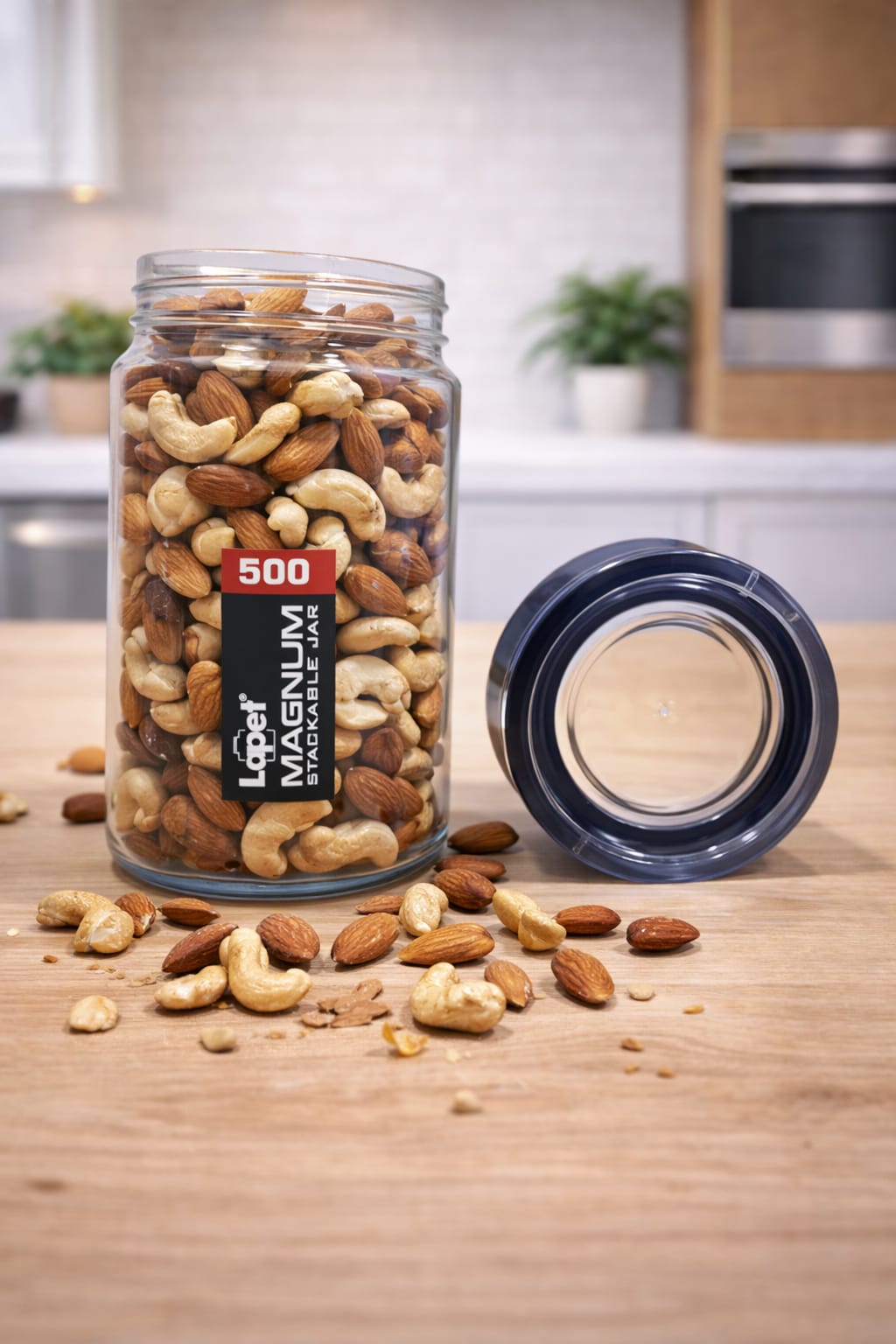 Lapet Magnum 500 ml Stackable Jar – Premium Airtight Lid for Everyday Freshness