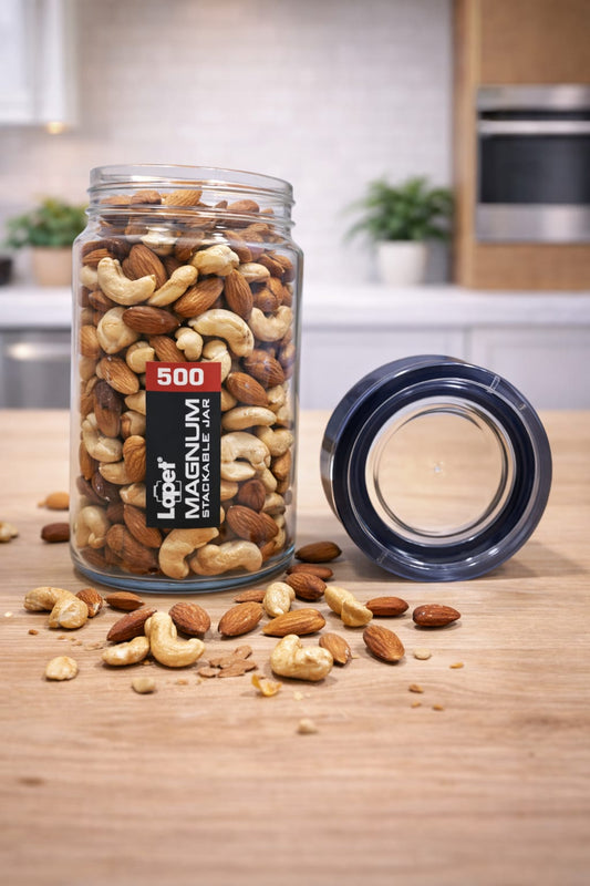 Lapet Magnum 500 ml Stackable Jar – Premium Airtight Lid for Everyday Freshness