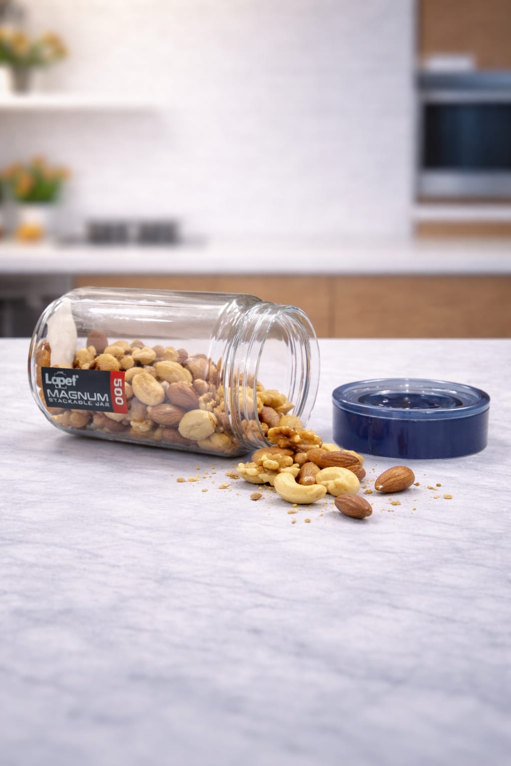 Lapet Magnum 500 ml Stackable Jar – Premium Airtight Lid for Everyday Freshness